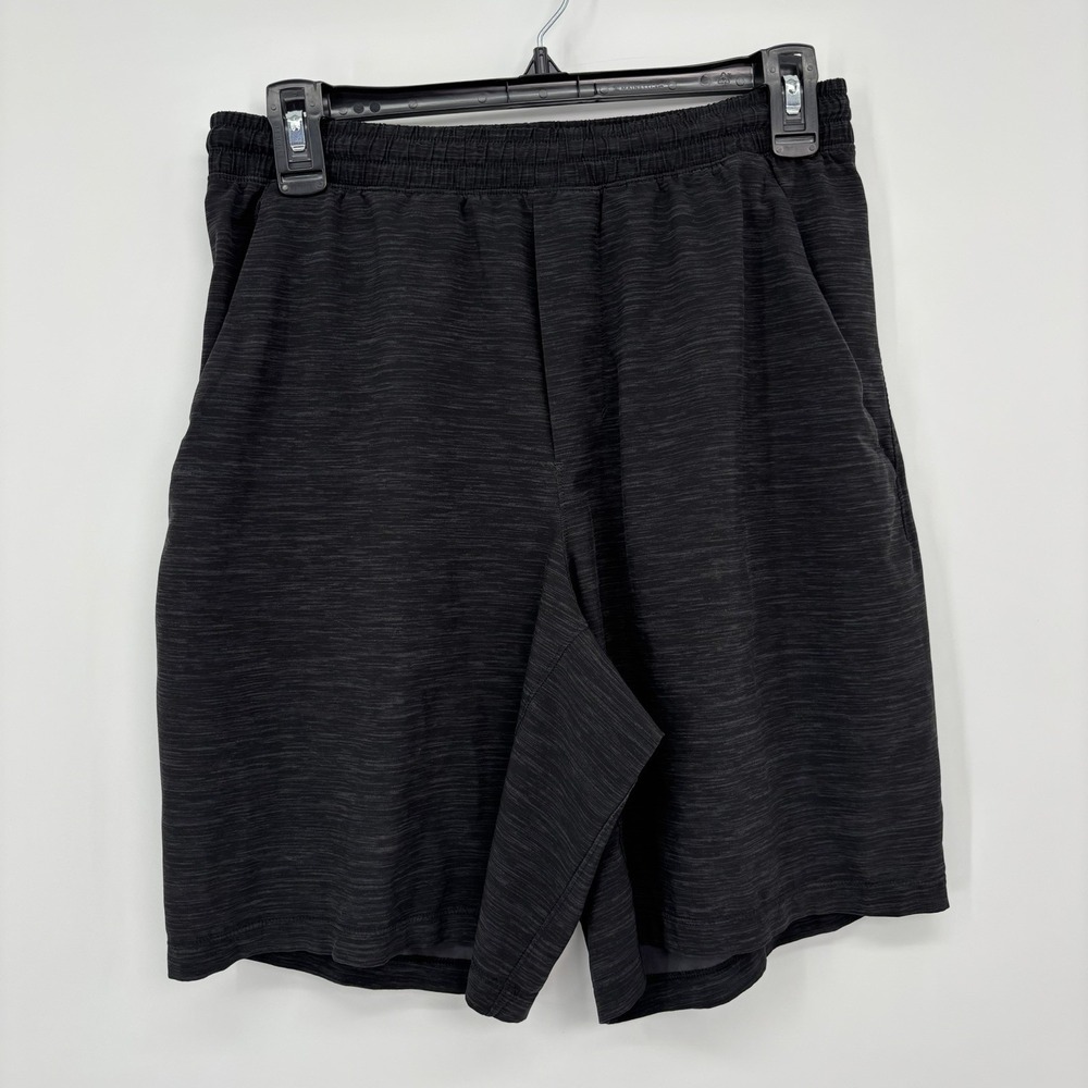 Lululemon Pace Breaker Linerless Short 9" Black Graphite Gray Men's Size Medium